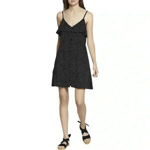 Sanctuary Button Polka Dot Shift Mini Dress